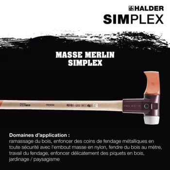                                             Masse mer­lin SIM­PLEX avec boîtier en fonte malléable et manche en hickory
 IM0017360 Foto ArtGrp Zusatz fr
