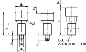                                             Index Plungers with locking mechanism push-lock
 IM0017518 Zeichnung en
